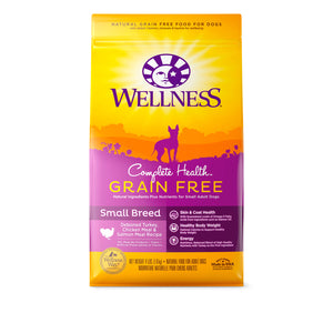 Wellness Complete Health Grain Free for Small Breed (Deboned Turkey, Chicken Meal & Salmon Meal) 2 sizes