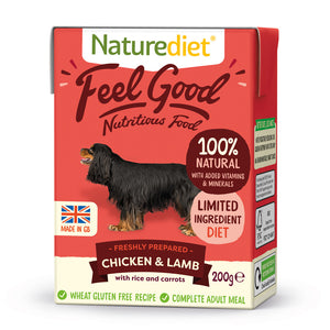 [Buy3free1] Naturediet Feel Good Nutritious Wet Food for Dogs (Chicken & Lamb) 2 sizes