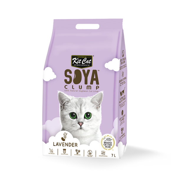 Kit Cat Soya Clump Cat Litter (Lavender) 7L