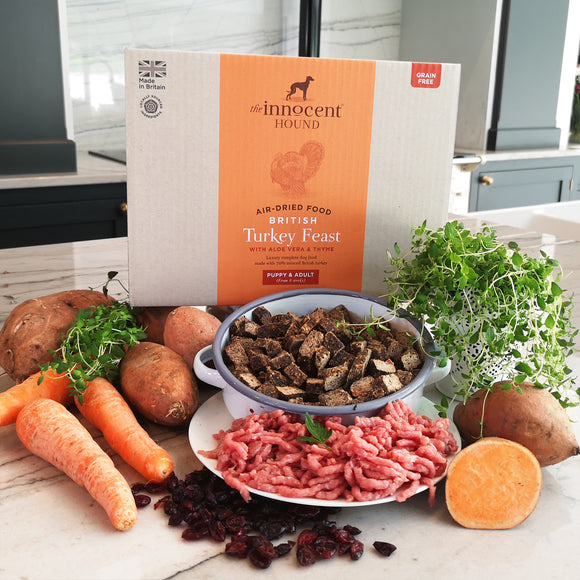 [1116] The Innocent Pet | The Innocent Hound British Turkey Feast Air-dried Complete Food for Dogs (3kg)