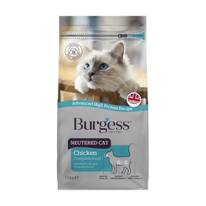 Burgess Neutered Cat Chicken Dry Food (1.5kg)