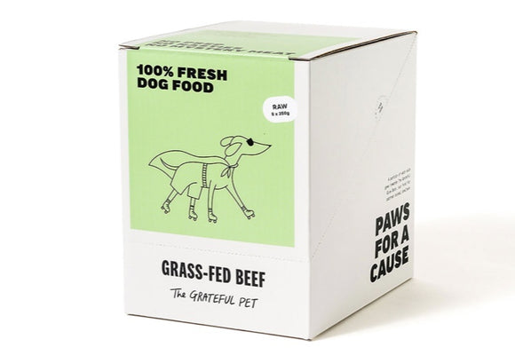 The Grateful Pet Raw Grass-Fed Beef Dog Food (8 x 250g)