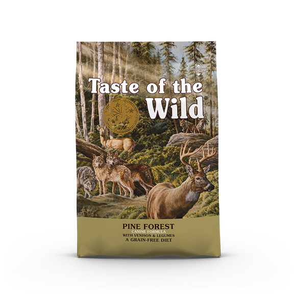 Taste of the Wild Pine Forest Canine Recipe with Venison & Legumes Dry Food for Dogs (2 sizes)