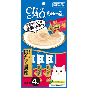 [CIS077] CIAO Chu Ru White Meat Tuna & Scallop for Cats (14gx4)