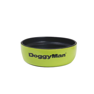 DoggyMan Easy Wash Round Bowl for Dog - Green (Medium)