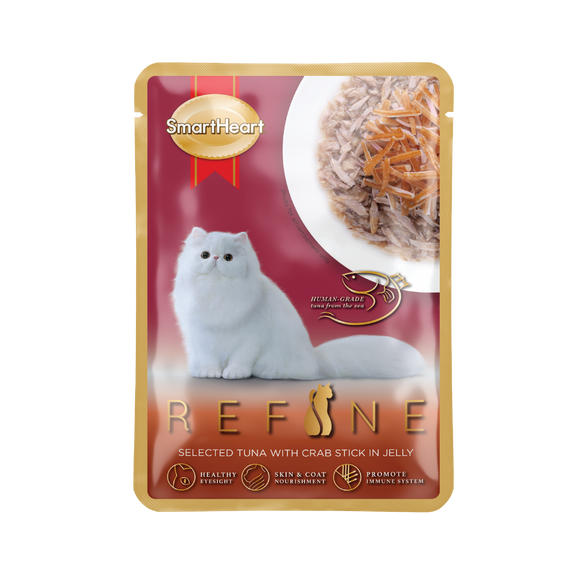 Smartheart Refine Wet Food for Cats (Tuna with Crab Stick in Jelly) 70g
