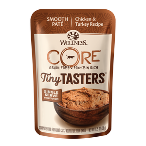 Wellness Core Grain Free Tiny Tasters Smooth Pate Chicken & Turkey for Cats (1.75oz)