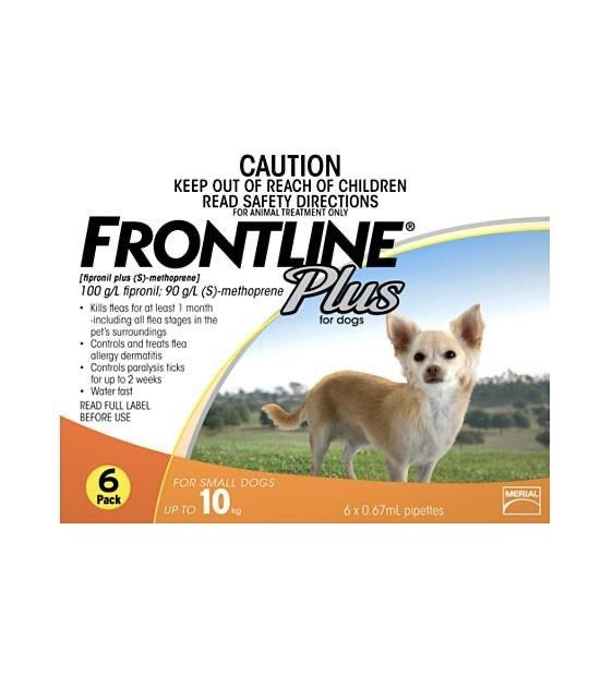 Frontline Plus Flea & Tick Treatment for Small Dogs (up to 10kg)