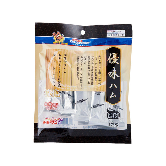 [DM-Z0115] DoggyMan Delicious Meat Ham for Dog (Chicken) 12g x 12pcs