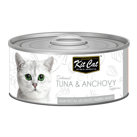 [1carton] Kit Cat Topper Series Canned Food (Tuna & Anchovy) 80g x 24cans
