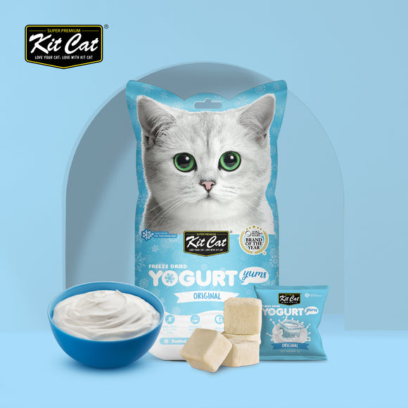 Kit Cat Freeze Dried Yogurt Yums Cat Treat - Original (10pcs)