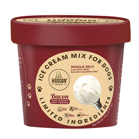 Hoggin Ice Cream Mix for Dogs (Bacon) 2 sizes