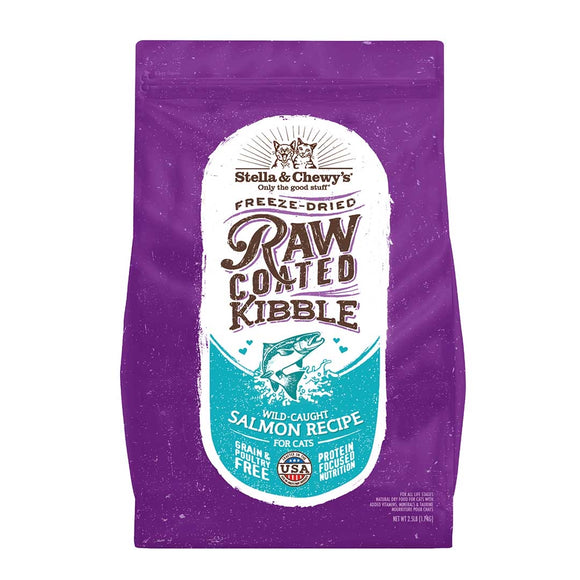 Stella & Chewy’s Raw Coated Kibble Wild-Caught Salmon Recipe for Cats (2 sizes)