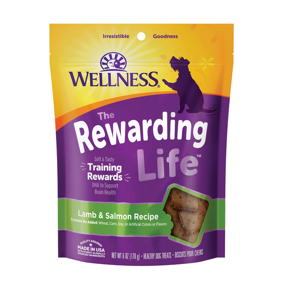 [WN-WBTLamSal6oz] Wellness The Rewarding Life Treats for Dogs (Lamb & Salmon) 6oz