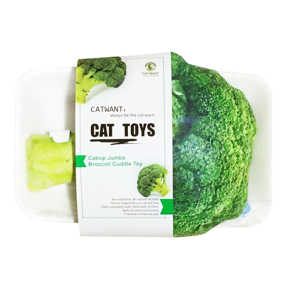 Catwant Catnip Plush Toy for Cats (Broccoli)