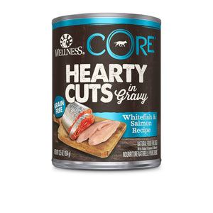 [WN-CanCoreHCWS] Wellness Core Whitefish & Salmon Hearty Cuts in Gravy Canned Food for Dogs (12.5oz)