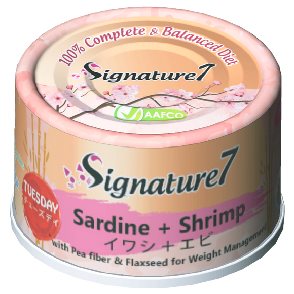 Signature 7 TUESDAY Sardine + Shrimp Wet Food for Cats (70g)
