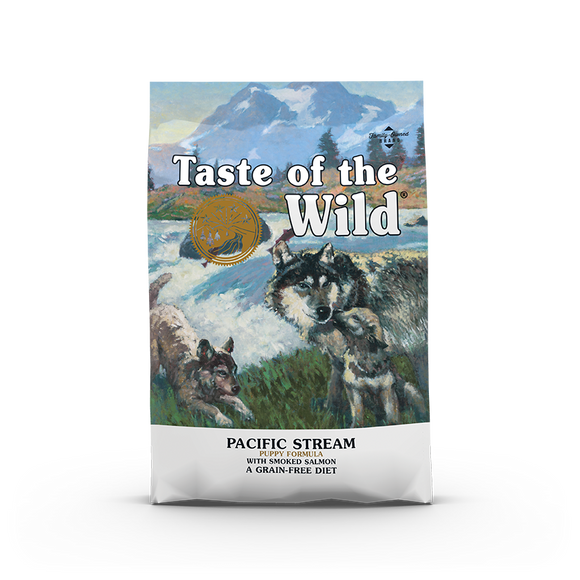 Taste of the Wild Pacific Stream Puppy Recipe with Smoked Salmon Dry Food for Dogs (3 sizes)