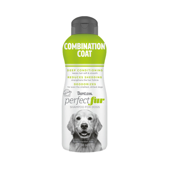 TropiClean PerfectFur Combination Coat Shampoo for Dogs (16oz)