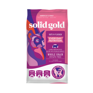Solid Gold Katz-N-Flocken Lamb & Brown Rice with Pearled Barley Dry Food for Cats (2 sizes)