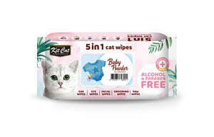 Kit Cat 5-in-1 Baby Powder Wet Wipes (80pcs/pack)