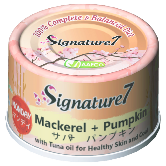 Signature 7 MONDAY Mackerel + Pumpkin Wet Food for Cats (70g)