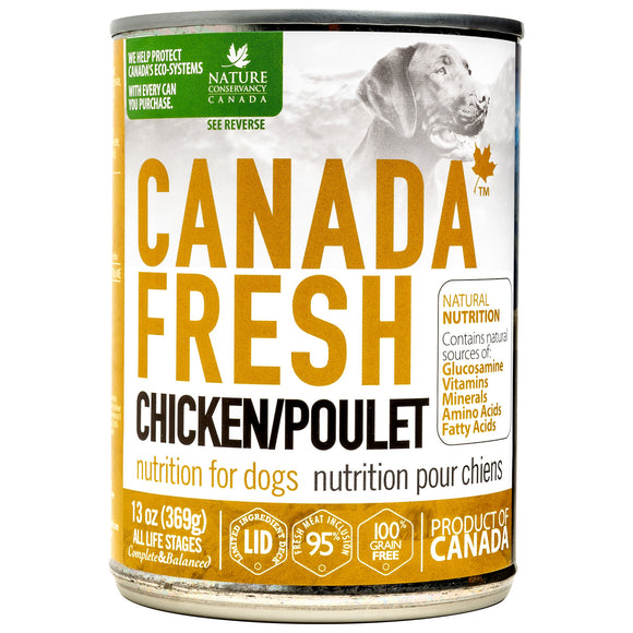 Canada Fresh Chicken Wet Canned Food for Dogs (13oz/369g)