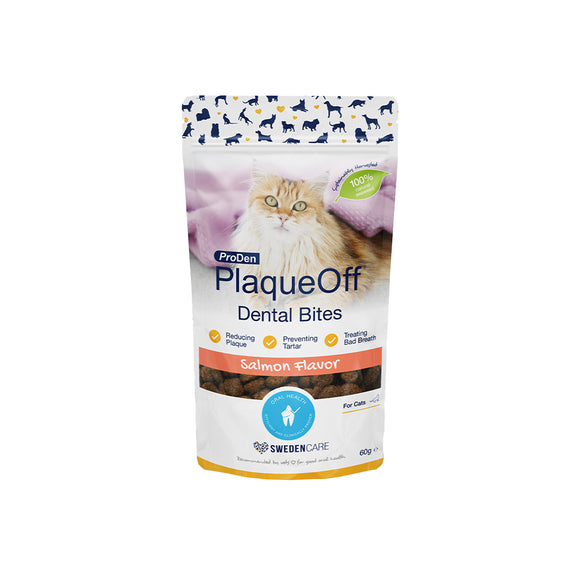 Proden PlaqueOff® Dental Bites for Cats - Salmon 60g