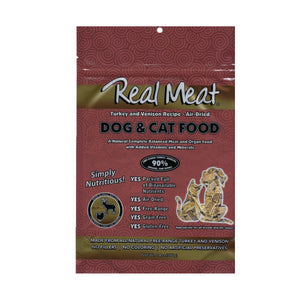 Real Meat Turkey & Venison Air Dried Food for Dogs & Cats (2 sizes)