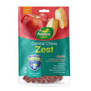 Happi Doggy Apple Dental Chew Zest (2 sizes)