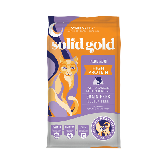 Solid Gold Indigo Moon Pollock & Egg Recipes Dry Food for Cats (3 sizes)