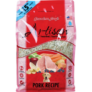 Grandma Lucy’s Artisan Freeze-Dried Pork Recipes Dog Food (2 sizes)