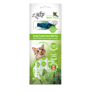 AFP Green Rush Catnip Powder Pouch with Toy (6 Sachets)
