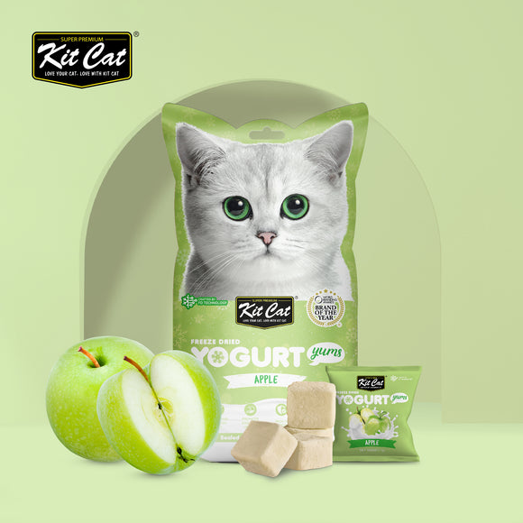 Kit Cat Freeze Dried Yogurt Yums Cat Treat - Apple (10pcs)