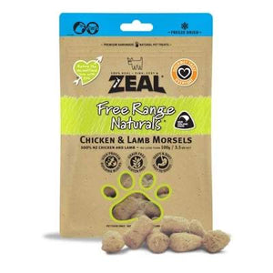 [Buy2Free1] Zeal Free Range Natural Freeze-Dried Chicken & Lamb Treats for Dogs & Cats (100g)