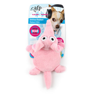 AFP Ultrasonic Delirious Elephant Squeaky Toy for Dogs