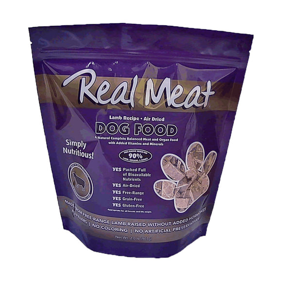 Real Meat Air-Dried Lamb Food for Dogs (2lb)