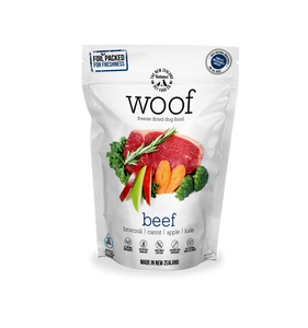 NZ Natural WOOF Freeze Dried Raw Food (Beef) 3 sizes