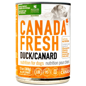 Canada Fresh Duck Wet Canned Food for Dogs (13oz/369g)