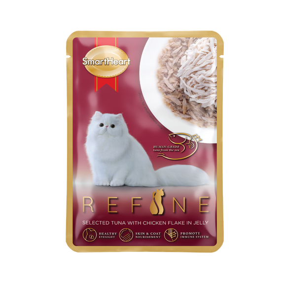 Smartheart Refine Wet Food for Cats (Tuna with Chicken Flake in Jelly) 70g
