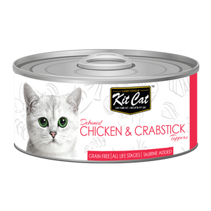 [1carton] Kit Cat Topper Series Canned Food (Chicken & Crabstick) 80g x 24cans