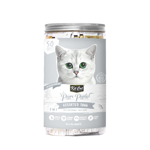 Kit Cat Purr Puree Variety Pack Cat Treat - Assorted Tuna (50 Sticks x 15g)