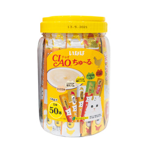 [CIST12T] CIAO Chu-Ru Chicken Mix Treats for Cats (14gx50)