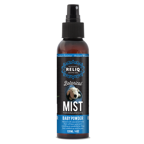 Reliq Botanical Mist for Dogs & Cats (Baby Powder) 120ml