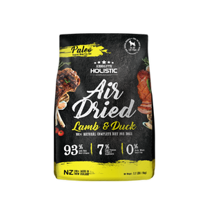 Absolute Holistic Air Dried Dry Food (Lamb & Duck) for Dogs (1kg)