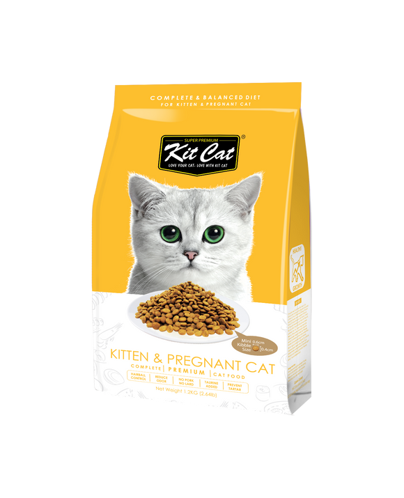 Kit Cat Kitten & Pregnant (Healthy Growth) Dry Food for Cats (2 sizes)