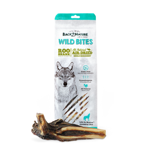 Back2Nature All Natural Air-Dried Wild Bites Treats for Dog (Roo Shank)