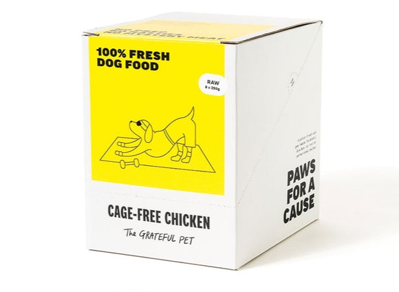 The Grateful Pet Raw Cage-Free Chicken Dog Food (8 x 250g)