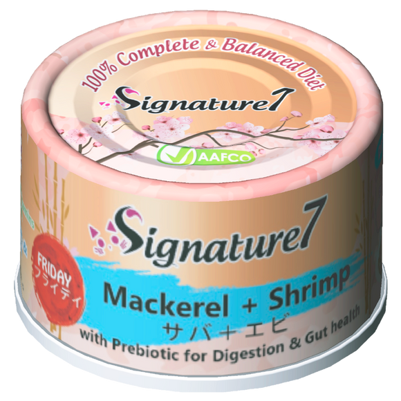 Signature 7 FRIDAY Mackerel + Shrimp Wet Food for Cats (70g)