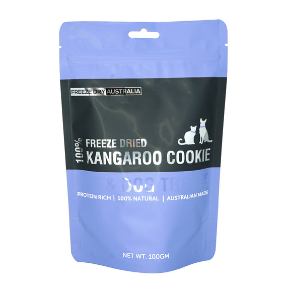 Freeze Dry Australia Freeze-Dried Kangaroo Cookies for Dogs & Cats (100g)